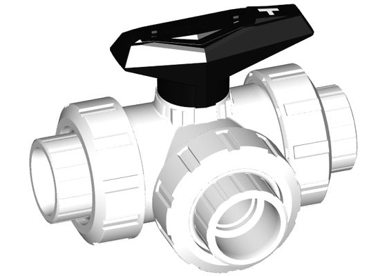 GF SYGEF-Standard Ball Vlv, Fus Sock. 543 T-Port FPM