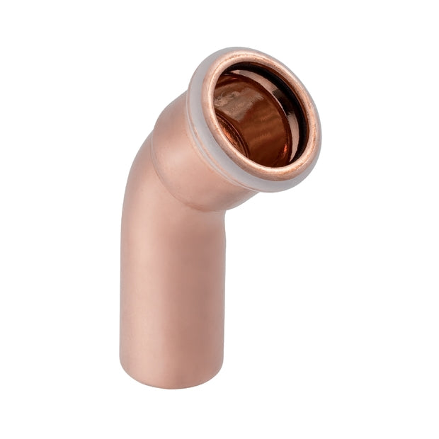 Mapress Copper Elbow w/ Plain End 45