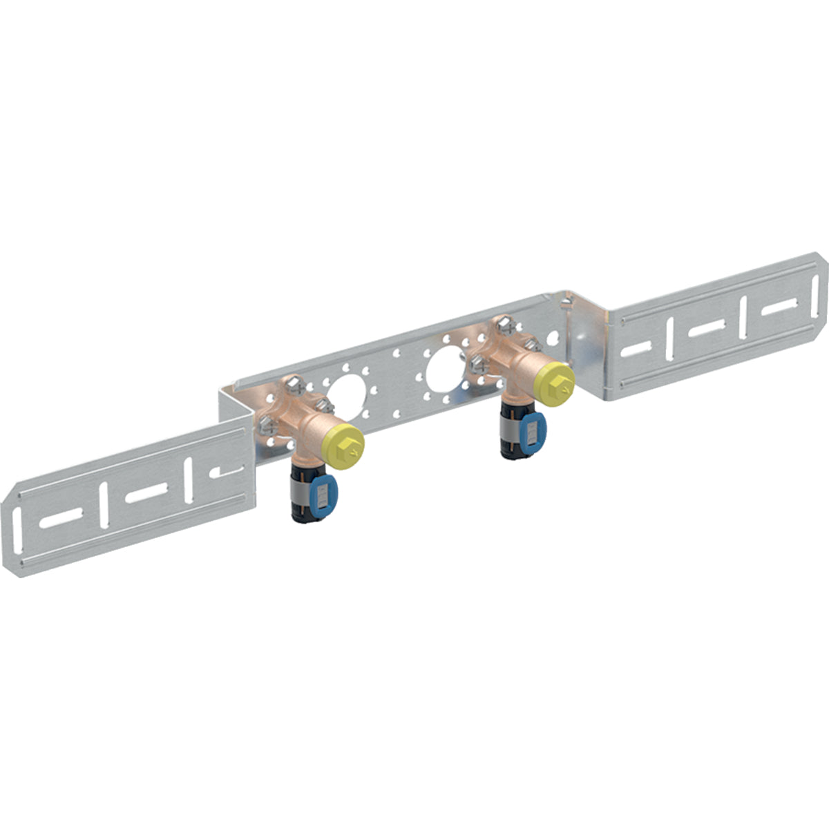 Geberit FlowFit Connection Bend 90° Premounted Double Offset Rp1/2" 20mm x 5.2cm x 15.3cm