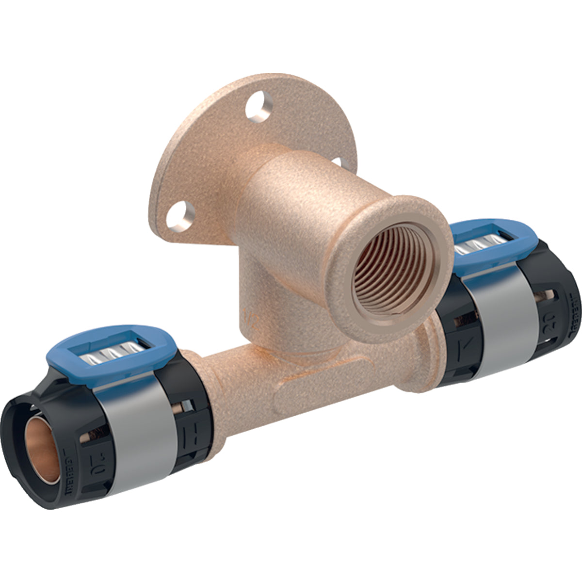 Geberit FlowFit T-Elbow Tap Connector 90° Offset Rp