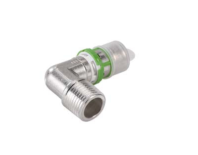 Flamco Multiskin Metallic Press/Elbow Threaded Male