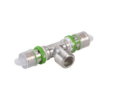 Flamco Multiskin Metallic Press/Tee threaded male