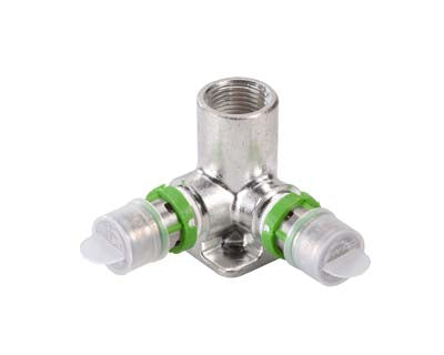 Flamco Multiskin Metallic Press/Double wall plate elbow