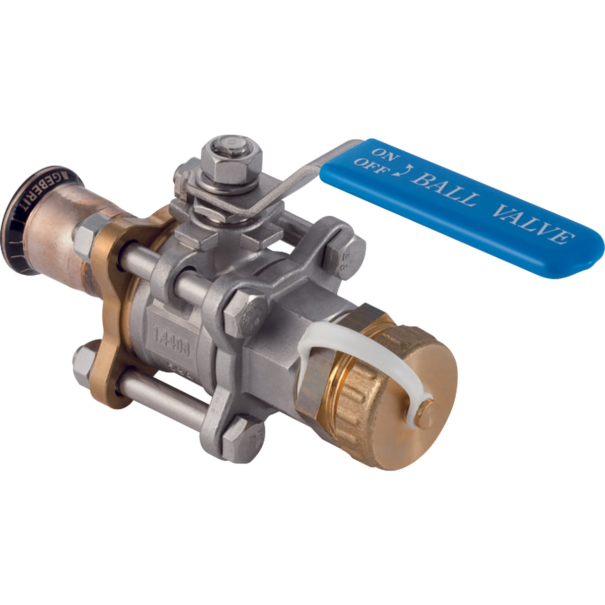Mapress CuNife Ball Valve with Lever, Flanged