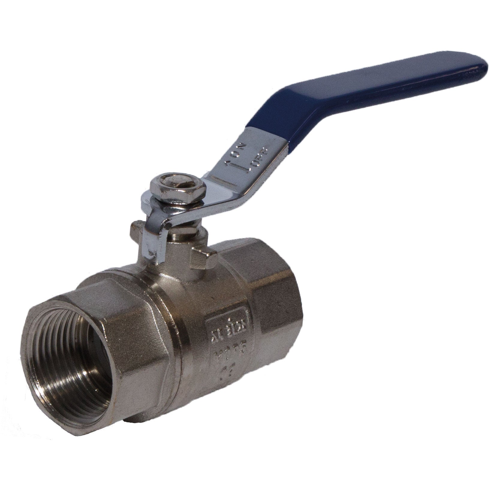ART40P Blue 2 Piece Brass Ball Valve BSP Parallel