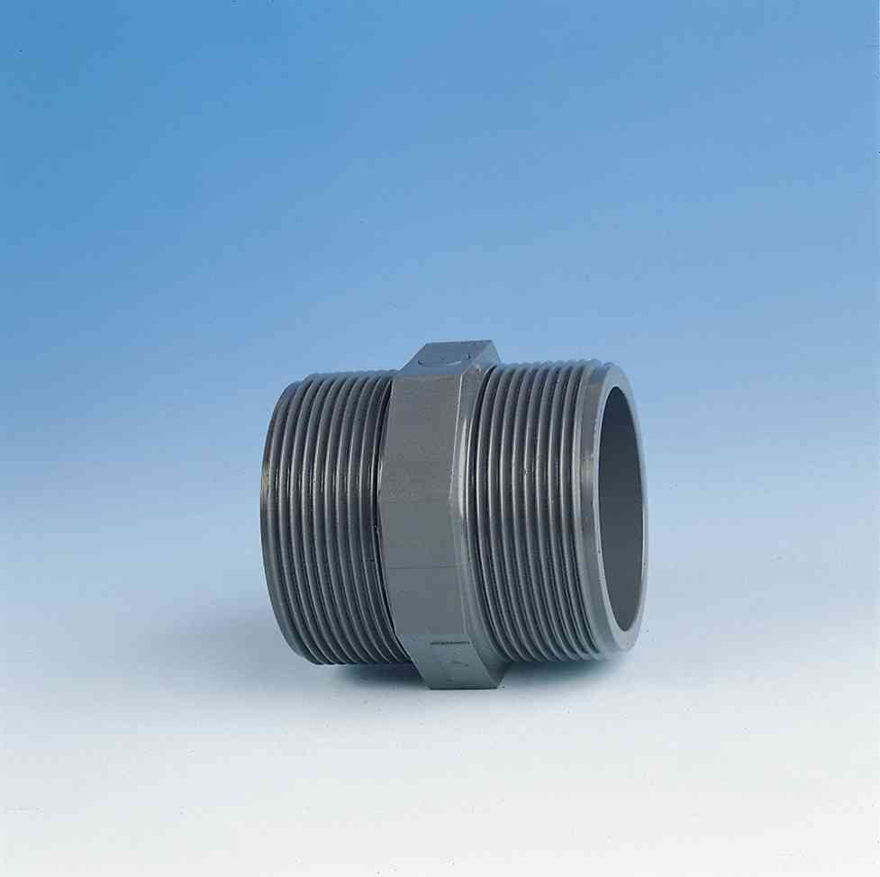 TP PVC-U Hexagonal Nipple Threaded