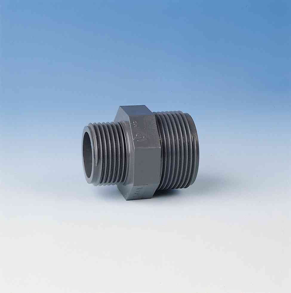 TP PVC-U Reducing Nipple Threaded