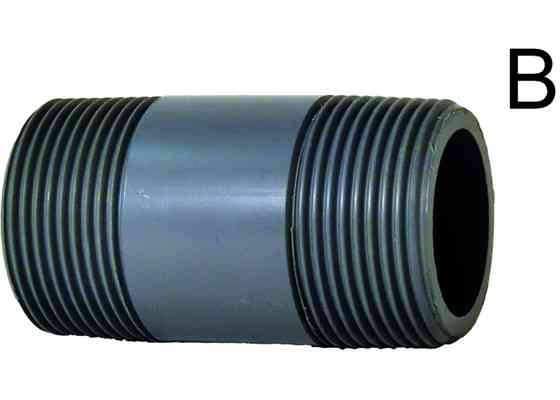 TP PVC-U Barrel Nipple Threaded