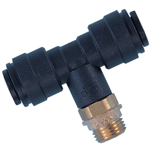 JG Push-In Adaptor Tee Male Thread Brass