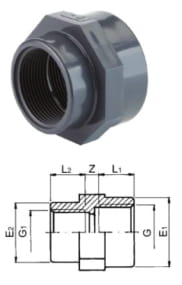 TP PVC-U Reducing Socket Threaded Rp