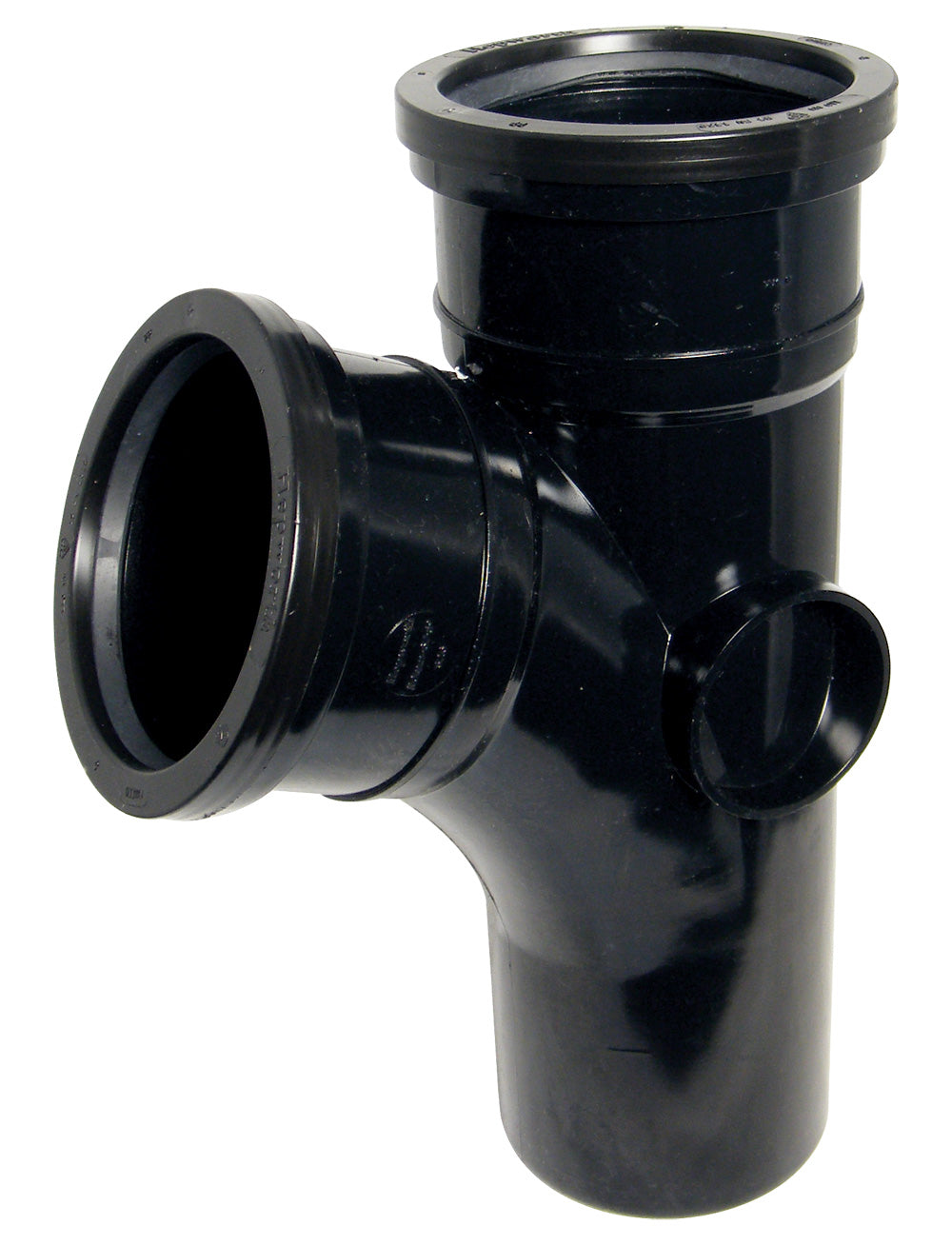 FloPlast Black PVC-U SP200 112.5 Deg Branch 110mm