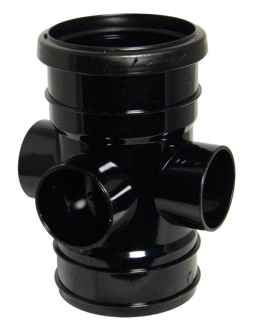 FloPlast Black PVC-U SP582 Boss Pipe Solvent Socket 110mm