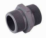 Durapipe ABS SuperFLO Hexagon Nipple Male BSP Thread in grey 1/2" size