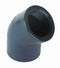 Durapipe PVC-U 45 Elbow Threaded in grey 3"  size
