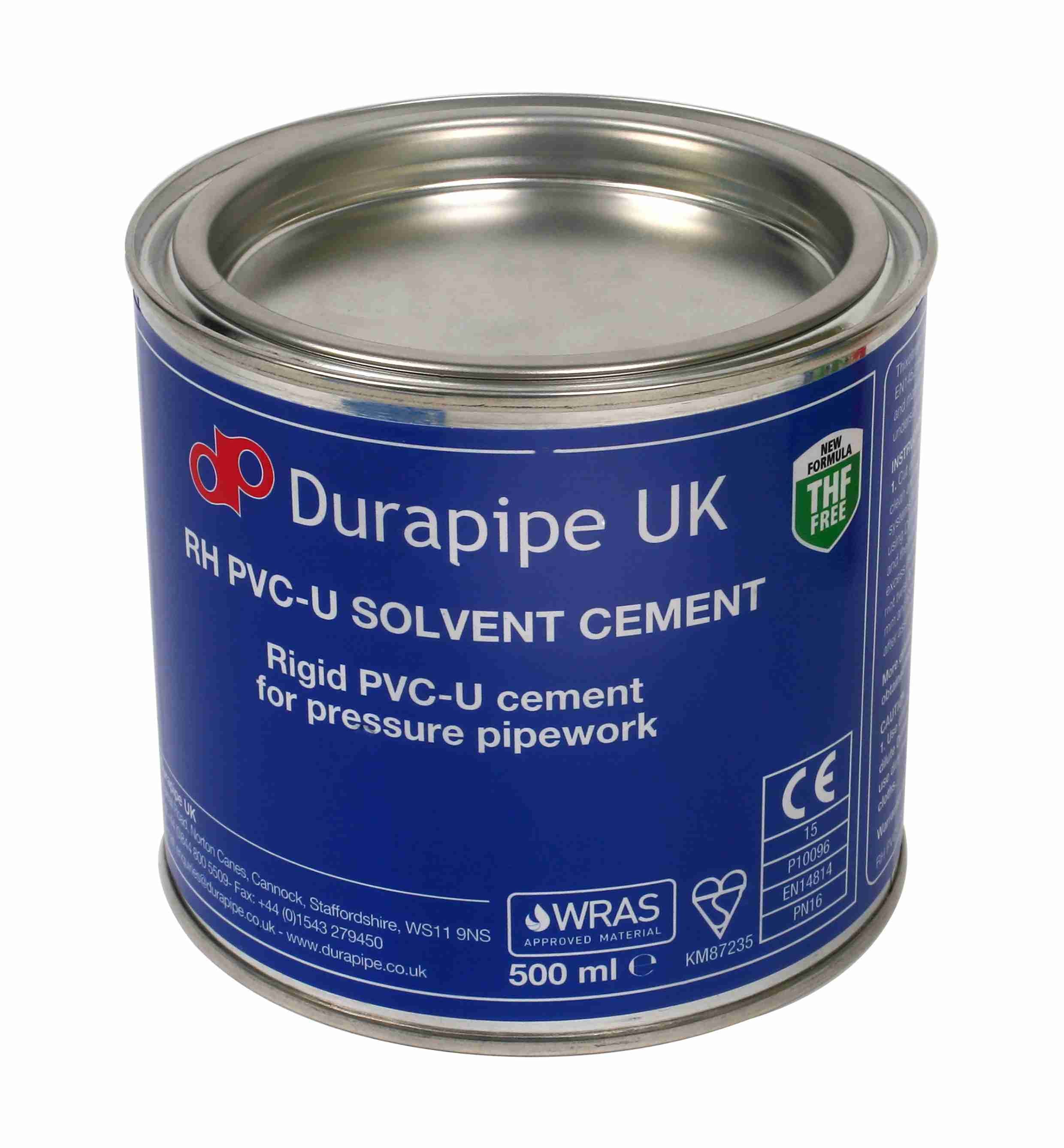 PVC-U 1/2 Litre RH THF FREE Solvent Cement