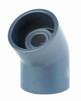 Guardian PVC-U 45 Elbow Plain in grey 1/2" size