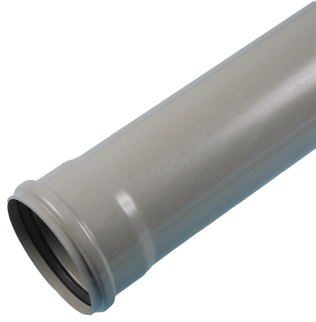 Polypipe Pushfit Soil Pipes 4m Grey