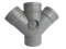 Polypipe Solvent Soil Double Branch Socket Outlet - 110mm 135 Deg