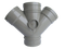 Polypipe Solvent Soil Double Branch Socket Outlet - 110mm 135 Deg