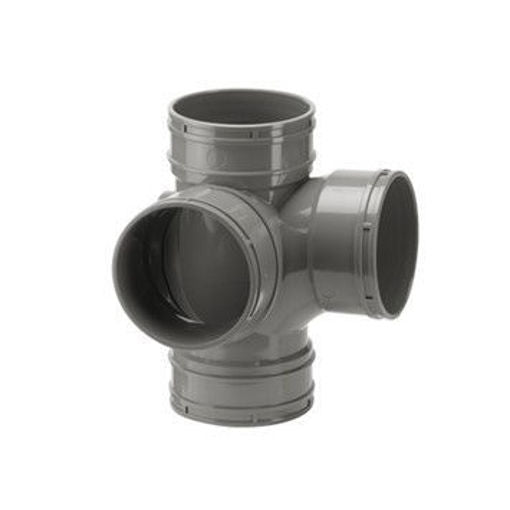 Polypipe Solvent Soil Corner Branch All Socket - 110mm