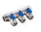 Manifold 2-Port Blue in blue 1" size