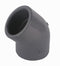 Durapipe ABS SuperFLO 45 Degree Elbow Plain in grey 75mm size