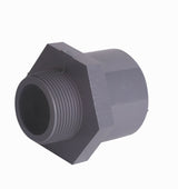 Durapipe ABS Hexagon Nipple Plain Spigot/Male BSP in grey 2" size