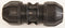 Philmac Double Ended Repair Joiner in black 27-34mm x 27-34mm size