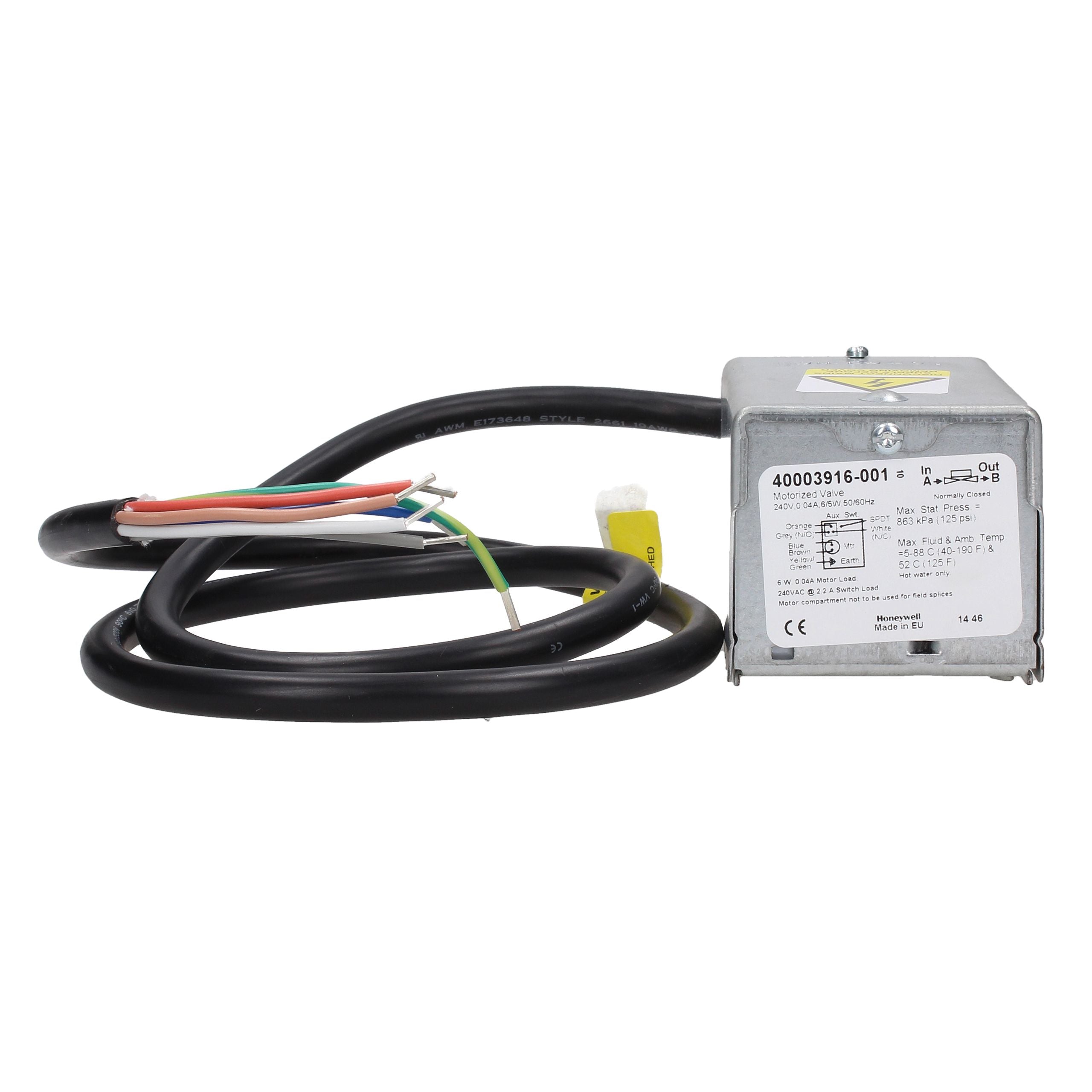 Honeywell Home Actuator Only For V4043H 40003916-001/U