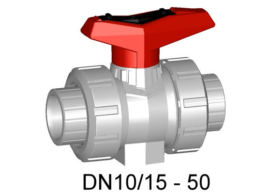 +GF+ CPVC Ball Valve w/ Cement Sockets 546 FPM