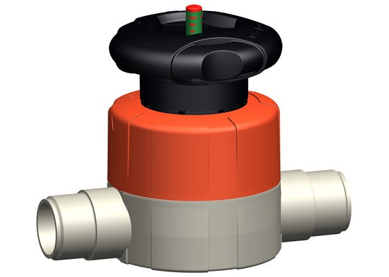 +GF+ PROGEF Diaphragm Valve 515 FPM w/ Sock. Fus Spig.