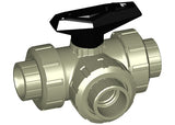 +GF+ PROGEF Ball Valve 543 L-Port EPDM w/ Fus Sock in cream 16mm size