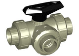 +GF+ PROGEF Ball Valve 543 T-Port EPDM w/ Fus Sock in cream 16mm size