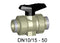 +GF+ PROGEF Ball Valve 546 FPM w/ Ins. Thd Sock. Rp in cream 1 1/4" size