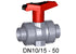 GF ABS Ball Valve 546 EPDM with Lockable Handle