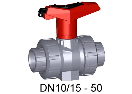 GF ABS Ball Valve 546 EPDM with Lockable Handle