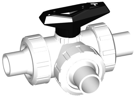 GF SYGEF-Standard Ball Vlv, BF Spig. 543 T-Port FPM