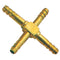 Brass Equal Cross Hose Tail 3/8" size