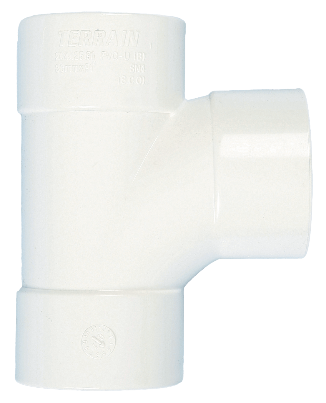 Polypipe Solvent Waste Tee Branch 91 Deg Grey