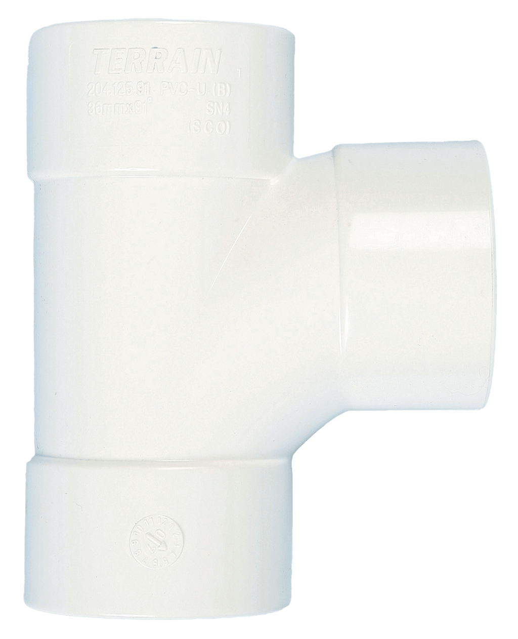 Polypipe Solvent Waste Tee Branch 91 Deg Grey