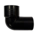 FloPlast WS26B 32mm BLACK ABS 90* CONV.BEND