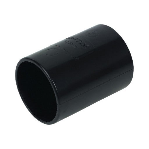 FloPlast WS08B 40mm BLACK ABS STR.C0UPLING