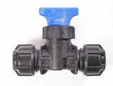 Philmac Metric/Imperial Stopcock in black 32mm size