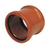 FloPlast D105 Coupling Double Socket 110mm in terracotta 110mm size