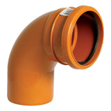 Floplast Single Socket Bend in terracotta 110mm size