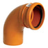Floplast Single Socket Bend in terracotta 110mm size