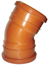 FloPlast D564 30 Degree Bend Double Socket 110mm in terracotta 110mm size