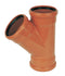 FloPlast D211 45 Degree Equal Junction Triple Socket 110mm