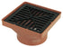 Floplast Rectangular Hopper in terracotta 110mm size