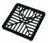 FloPlast D502 Square Gully Grid in black 110mm size